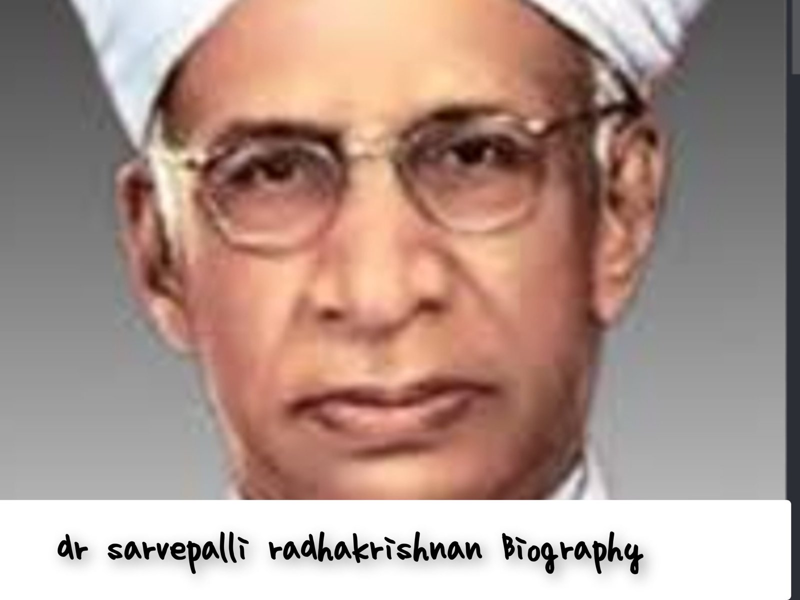 Dr Sarvepalli Radhakrishnan Biography